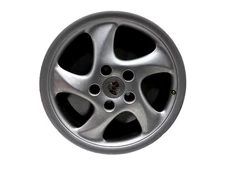 2002 Posche Boxster Wheel Rim 18x7.5 Alloy 5 Spoke Front *SCUFF* OEM 99336213406