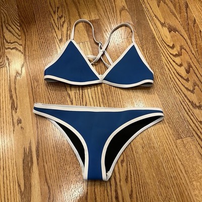 Hoaka Swimwear Womens Bikini Swimsuit Medium Cheeky Neoprene Bikini Sporty