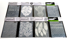 LOT of 8 NEW Darice 4.25" x 5.75" MIXED EMBOSSING FOLDERS Cards Paper Crafting