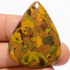 100% Natural Fruit Jasper Pear Shape Cabochon Gemstone 48.5 Ct 35X28X5mm X-14961