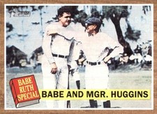 2011 Topps Heritage #137 Babe Ruth / Miller Huggins - New York Yankees