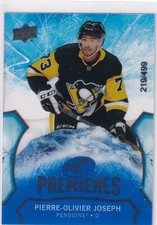 20/21 UD ICE PIERRE-OLIVIER JOSEPH PREMIERES RC SP ROOKIE /499 #168