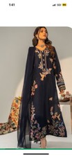 Pakistani Indian Shalwar Kameez Dupatta Fully Embroidered Size Medium Party Eid