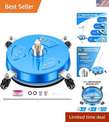 #ad 14quot; Blue Stainless Steel Surface Cleaner for 4500 PSI Pressure Washers $130.87