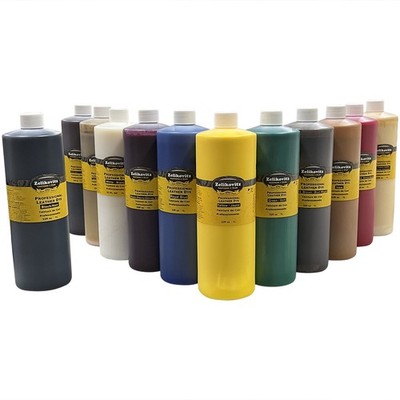 Zeli Pro Waterbased Leather Pigment Dye 32 Ounce Bottles 11 Leather Paint Colors