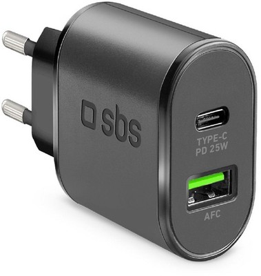 SBS Universal-Netzteil/Ladegerät USB/USB Type-C Dual Ladegerät (25W)