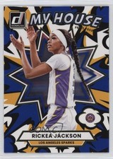 2025 Panini Donruss WNBA My House Press Proof Blue Rickea Jackson #13 0q0