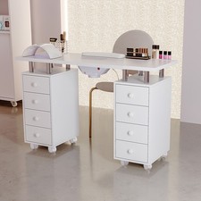 Professional Manicure Table Nail Station Beauty Salon Art Desk w/ Dust Collector