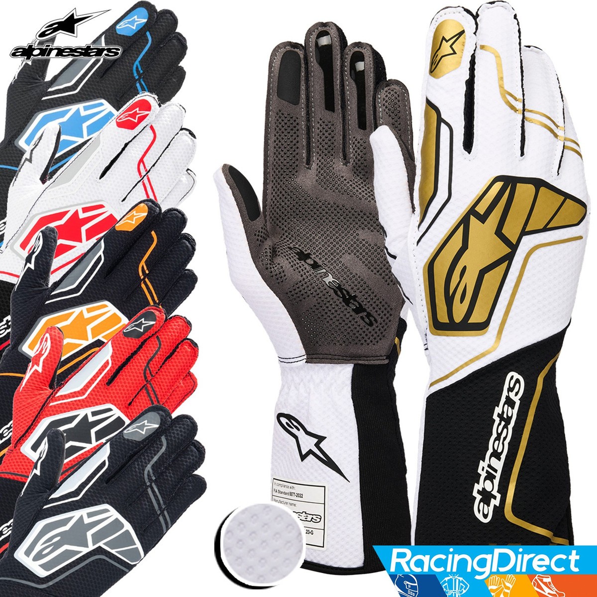 レイン専用 Alpinestars - Tech-1 KX v4 FIA Karting Gloves | Go Kart Racing