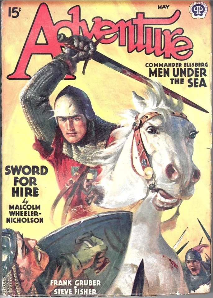 Adventure Pulp Magazine May 1939 Popular publications Frank Gruber Steve Fisher - Image 1 of 1