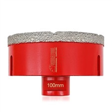 Image of 100mm Dry Diamond Drill Core Bit Drilling Porcelain Tile Marble Hole Saw M14