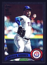 Arthur Rhodes Texas Rangers 2011 Topps Update Black #US223 SN /60