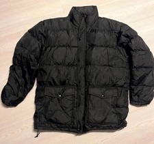 Cobra Puffer Jacket Mens Medium Black Down Li...