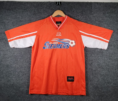 Vintage St. Louis Steamers Jersey Mens Small Orange Kelme Indoor Soccer League