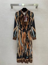 2026 summer hot sales runway show fashionable classy printing dress SML