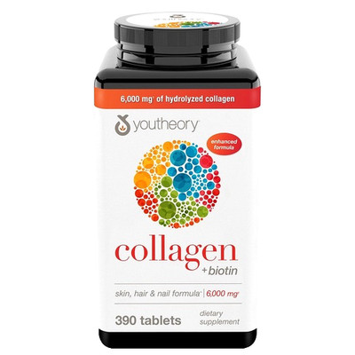 YOUTHEORY COLLAGEN + BIOTIN SKIN HAIR NAIL ENHANCED FORMULA 390 TABLES