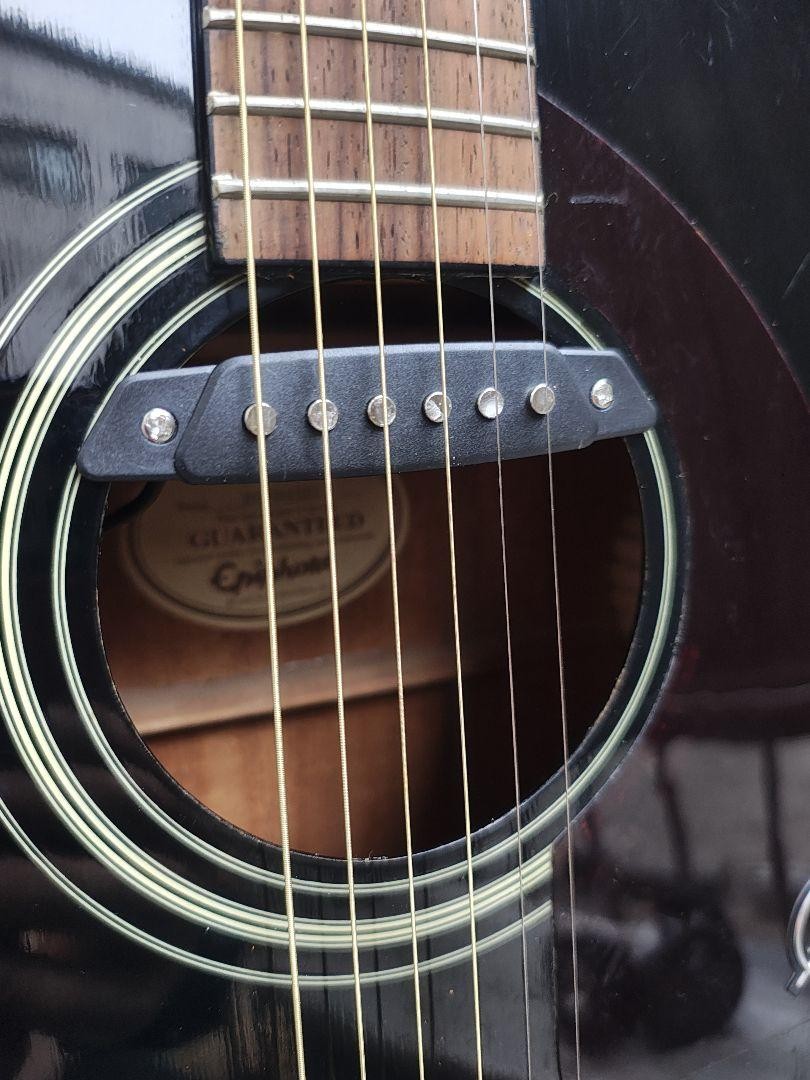 Acoustic Guitar Epiphone SJ-15 EB Ebony Black with Accessories | eBay