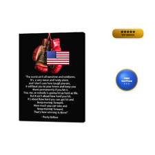 Yatsen Bridge Rocky Balboa Motivational Boxing Wall Art Inspirational Champion