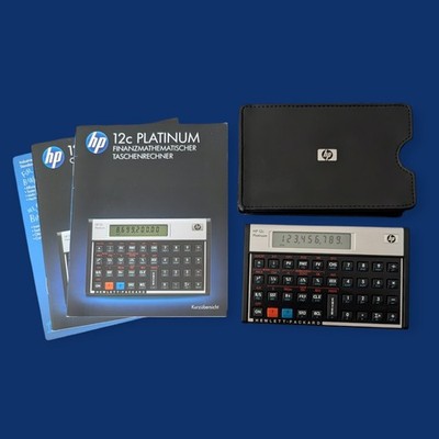 HP 12c Platinum | Taschenrechner | Finanzmathematischer Rechner | nahezu NEU
