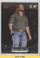 2023 Upper Deck AEW All Elite Wrestling Silver Foil Hangman Adam Page READ b8c