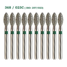 Dental Diamond Bur FG Pointed Football 368/023C Coarse Grit Egg Shape High Speed