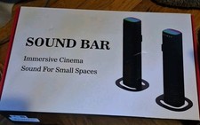 2.0 Channel Sound Bar SD03 Wireless Bluetooth TV Speaker System HDMI New Open Bo