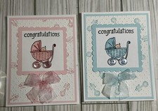 Baby Card Kit Of 4 / 2 blue 2 pink