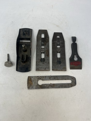 #ad 6 x Vintage Woodworking Plane Parts Stanley Assorted Look Antique Tool $59.99