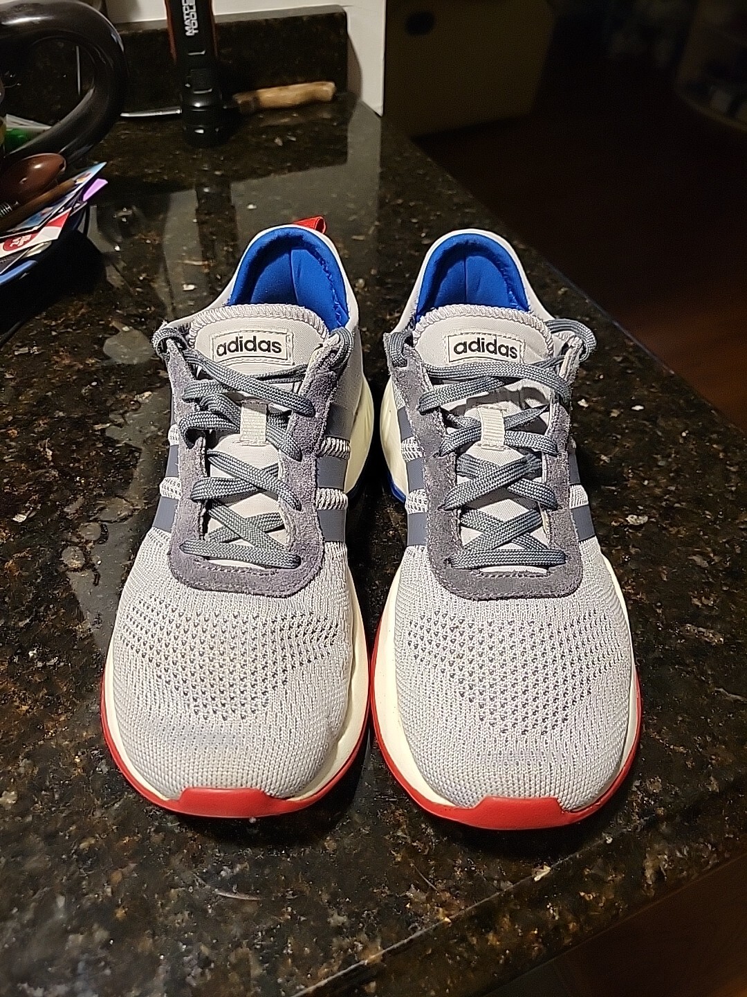 SAOLA Adidas scarpa da corsa uomo Phosphere taglia 8 5M EG3491 grigio onix scarlatto