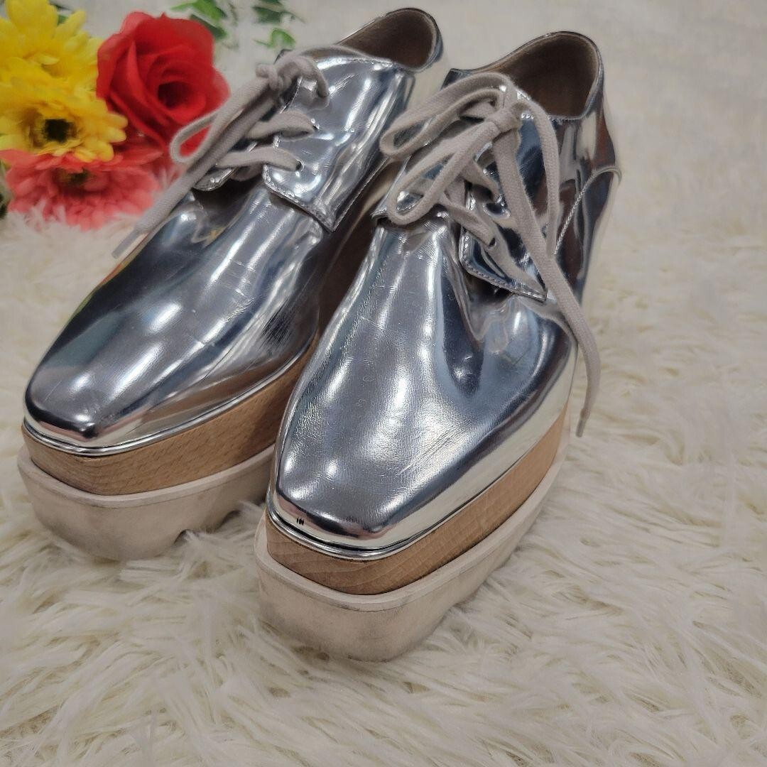 STELLA McCARTNEY シルバー ローファー　35 Stella McCartney Sneakers Pumps Loafers Silver Thick Sole