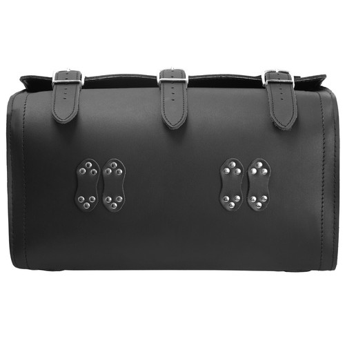 Große Packtasche Sissybar THOR von ORLETANOS Leder schwarz Gepäckrolle HD - Bild 8 von 9