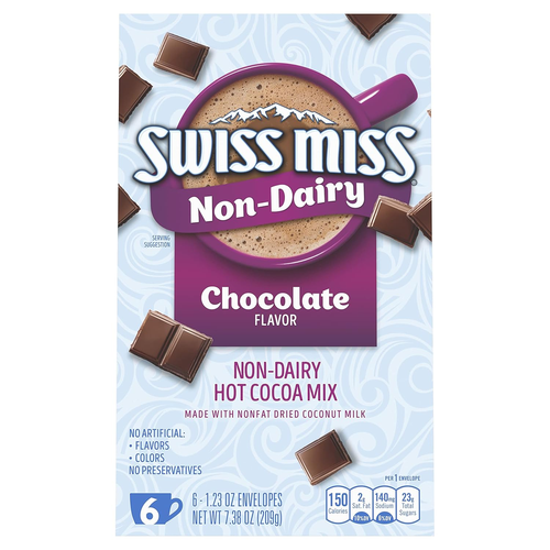 Non-Dairy Chocolate Flavored Hot Cocoa Mix, 1.23 Oz 6 Ct