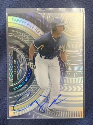 2017 Bowman High Tek Corey Ray Rookie Autograph RC Auto #BHT-CR | eBay