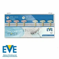 Dental Eve Diacomp Plus Twist RA 342 Composite Polishing Diamond System EVE 14mm