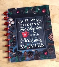 Hot Chocolate & Xmas Movies Cover Set 4 use w/ Classic Happy Planner~