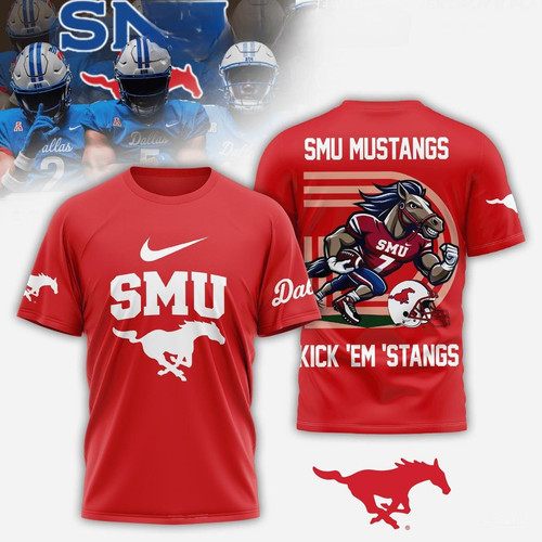SMU Mustangs Kick ‘Em ‘Stangs 2024 Hoodie T-Shirt
