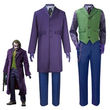 Cosplay The Dark Knight Batman Joker Costume Halloween Carnival Suits Mens