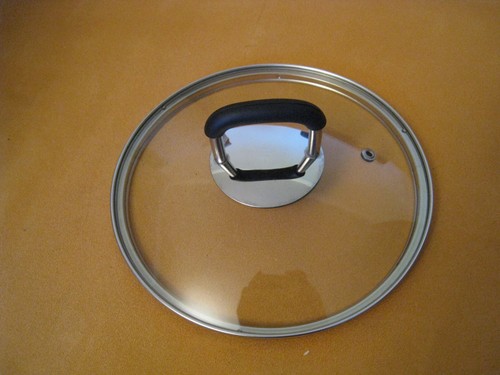 Topfdeckel Glasdeckel Durchmesser 20 cm Glas mit Edelstahlrand #1 - Bild 2 von 3