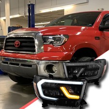 Led Headlights For 2007-2013 Toyota Tundra 08-20 Sequoia Wsequential Turn Sig