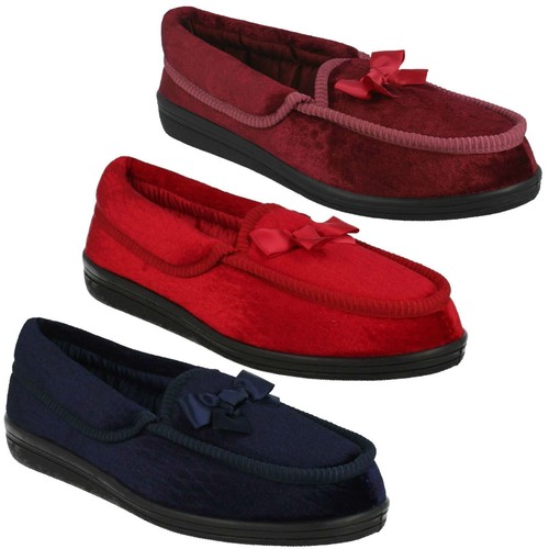Donna Four Seasons Interno Slip On Casa Lounge Inverno Pantofole Scarpe  F592 | eBay