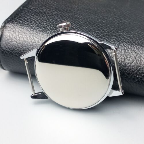 Marriage Vintage Uhr Sowjetische Herren Armbanduhr mit Lederband schwarzes Ziffernblatt - Bild 5 von 12