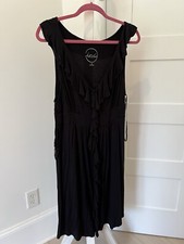 DRESS SZ XL INC INTERNATIONAL CONCEPTS BLACK VNECK SLEEVELESS LITTLE BLACK DRESS