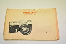Konica Autoreflex T instruction book. English and 39 pages