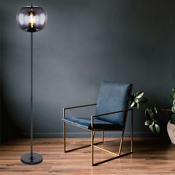 Stehlampe Stehleuchte Deckenfluter Esszimmerlampe Beistellleuchte Glas H 160 Cm-image
