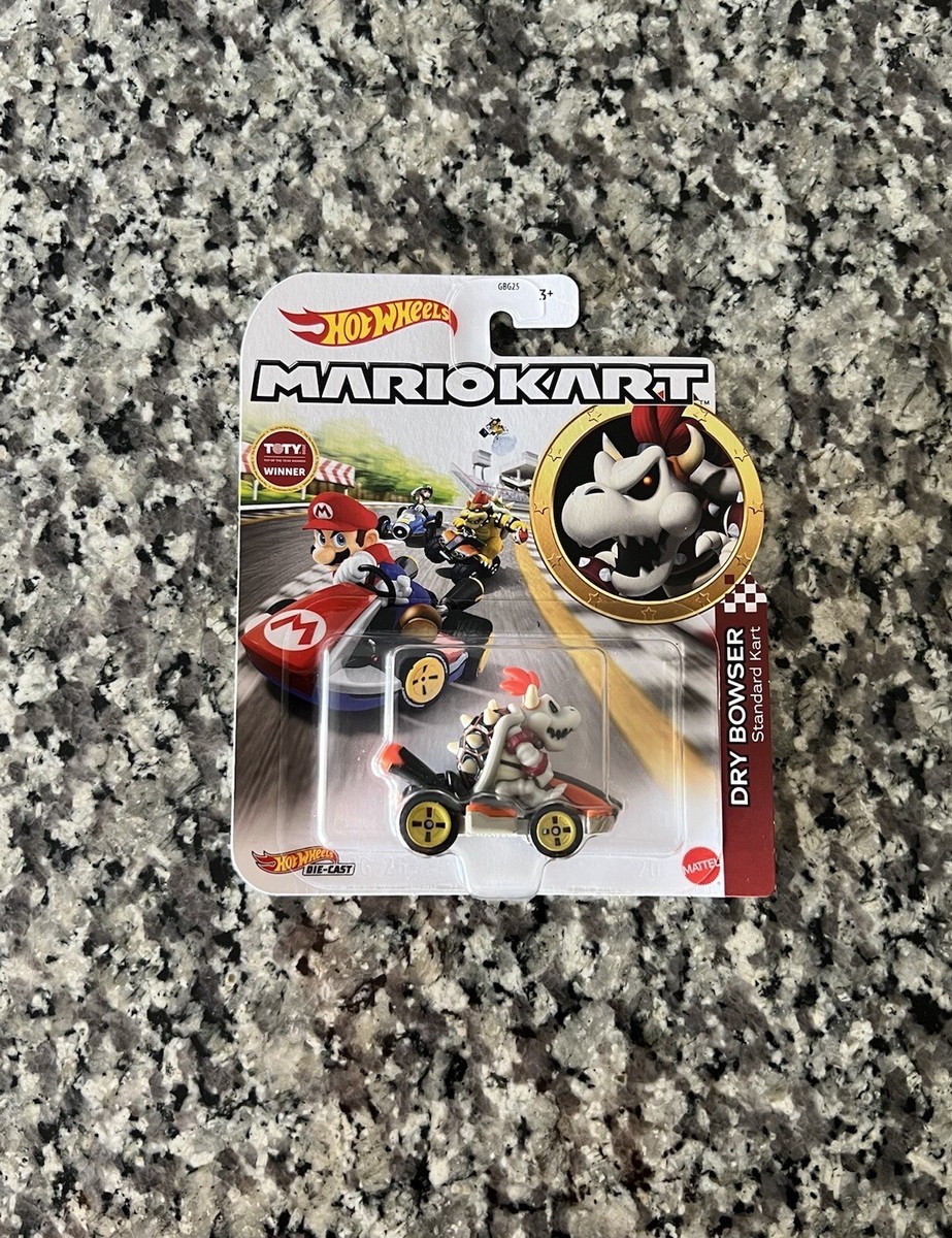 マリオ　ほねクッパ　ホットウィール　Dry Bowser hot wheel Mattel® Hot Wheels® Mario Kart™ Dry Bowser Standard Kart Toy