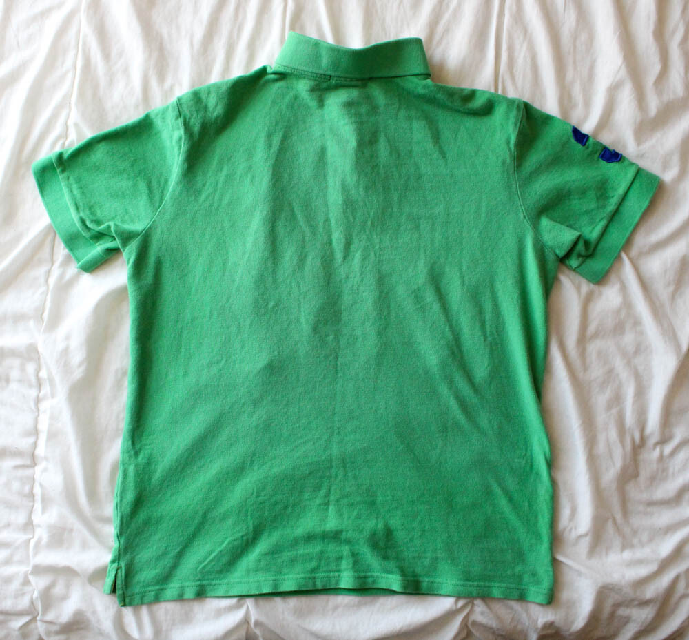 Men's Green USA Polo Ralph Lauren Classic Fit Short Sleeve Shirt