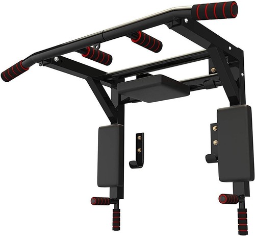 Multifunctional Wall Mounted Pull Up Bar Chin Up Bar Dip Station for Home Gym - Picture 8 of 8
