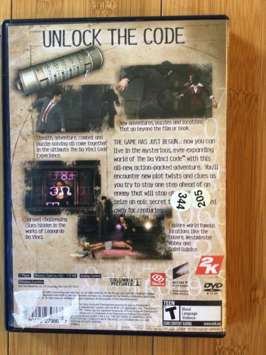 PS2 The Davinci Code Complete in Box Good Condition