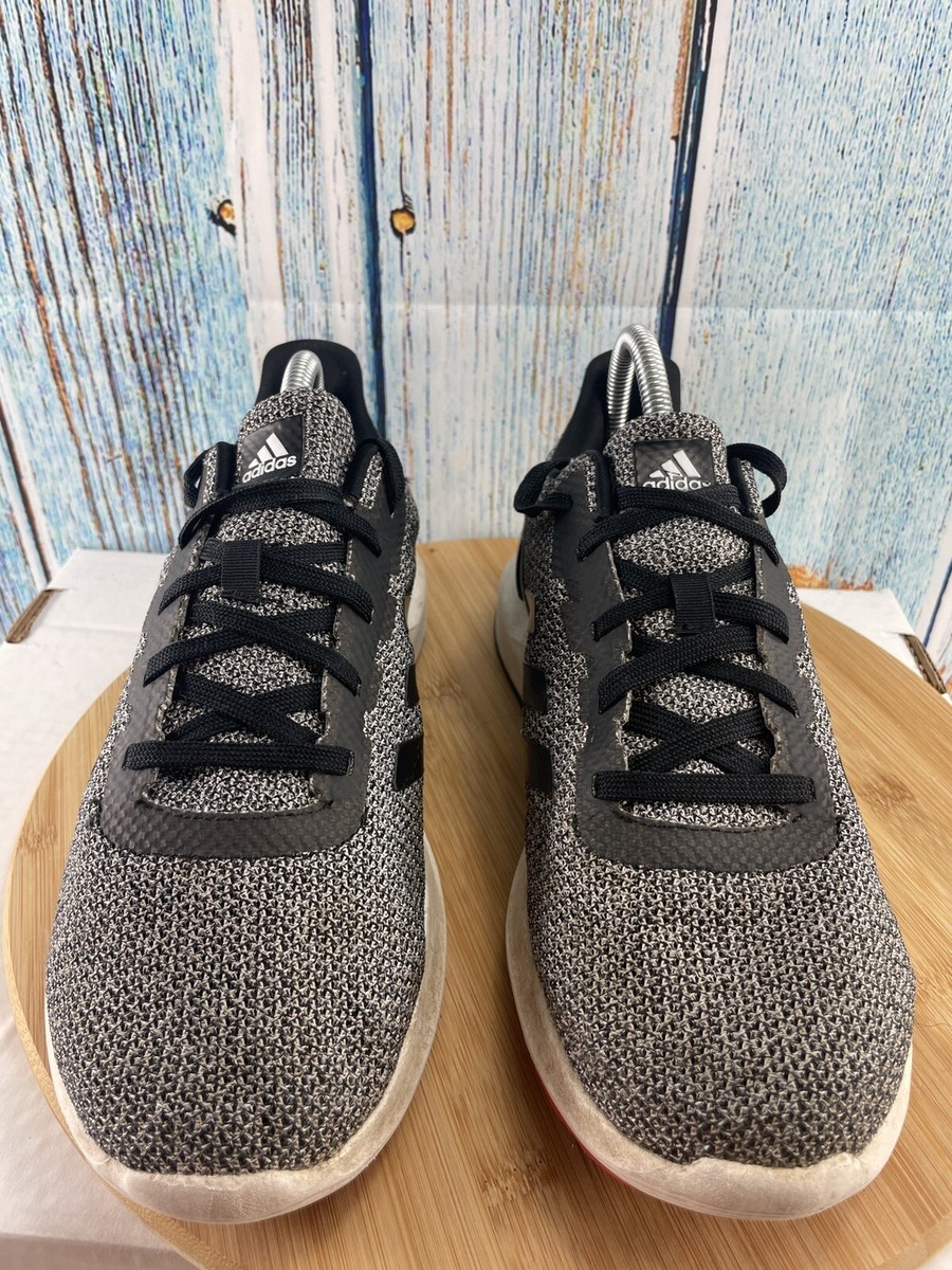 Adidas Mens PWI001001 FW8414 Gray‎ Black Running Shoes Sneakers Size 15. s-l1200.png main image 4