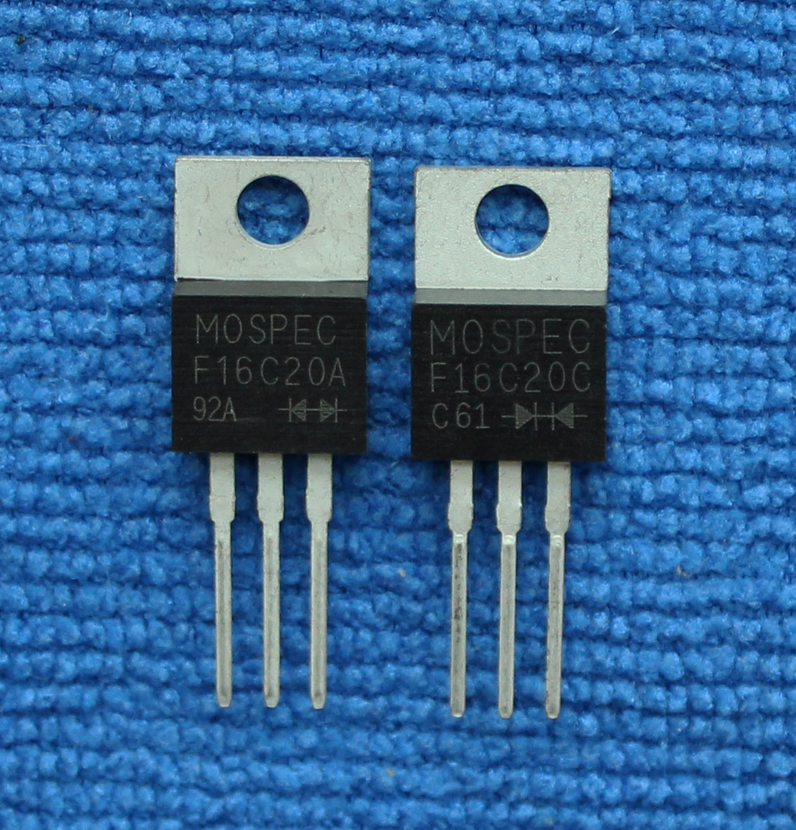 5pairs F16C20A/F16C20C TO-220 TO-220 MOSPEC #WD10 - Foto 6